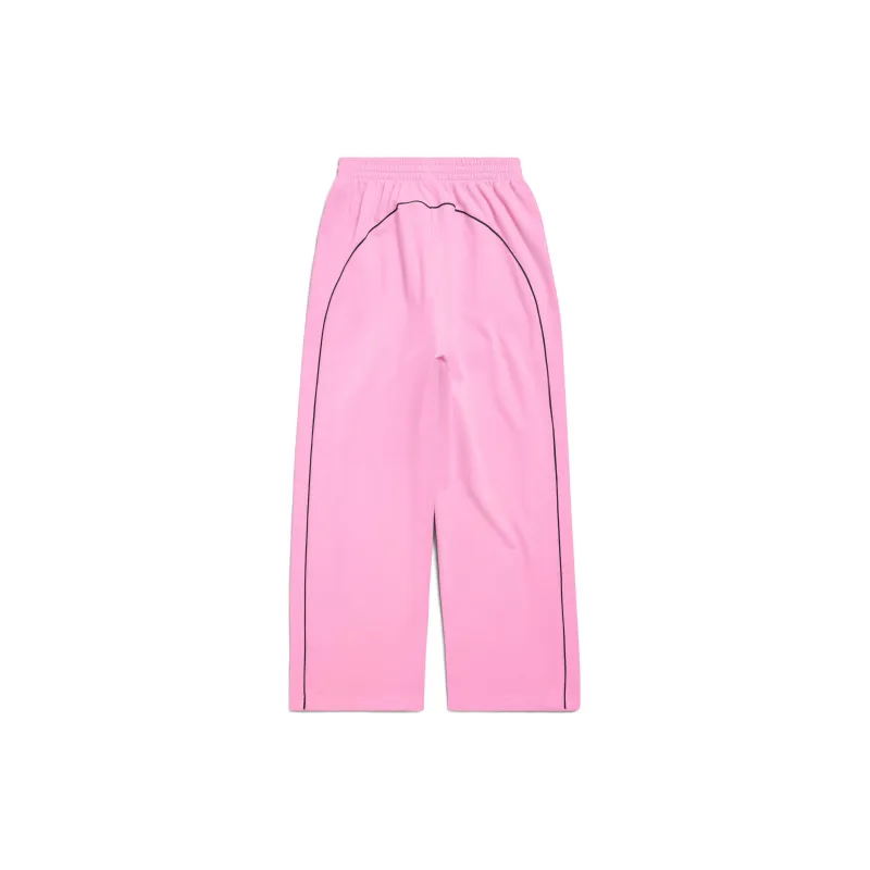 Balenciaga SS24 Knitted Sports Pants Loose Fit Style Unisex Pink-1