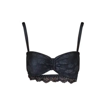 Flowers In Water Bra Women's Black