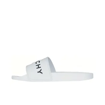 Givenchy Paris Flat Sandals White Black