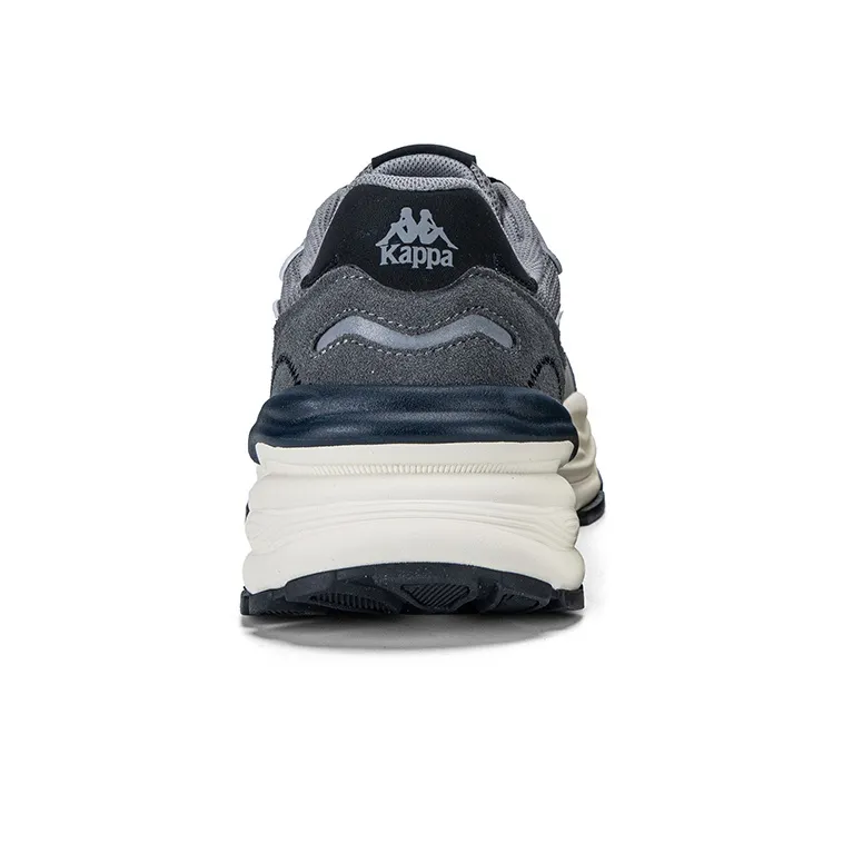 Kappa Wear-Resistant Slip-Resistant Low-Top Chunky Sneakers Men's Shark Gray/Tranquil Gray/Premium Gray-4