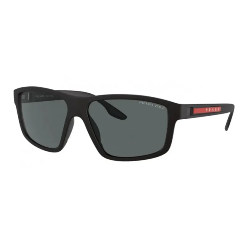 PRADA Irregular Shape Sunglasses Men's Black-0