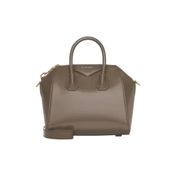 GIVENCHY Antigona Cow Leather Shoulder Bag Crossbody Bag Handbag Mini Women's Taupe