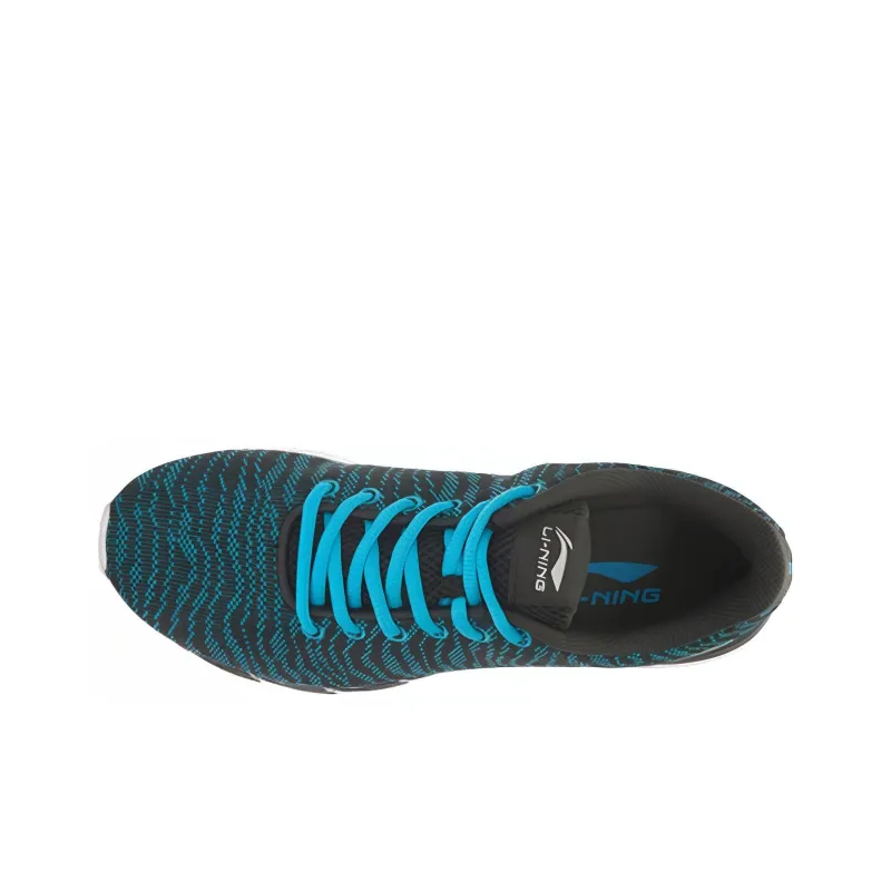 LiNing Wear-resistant And Lightweight Low-Top Running Shoes Men's Black Blue-3