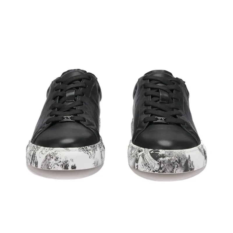DAVID NAMAN Stylish Skateboarding Shoes Men's Black-5