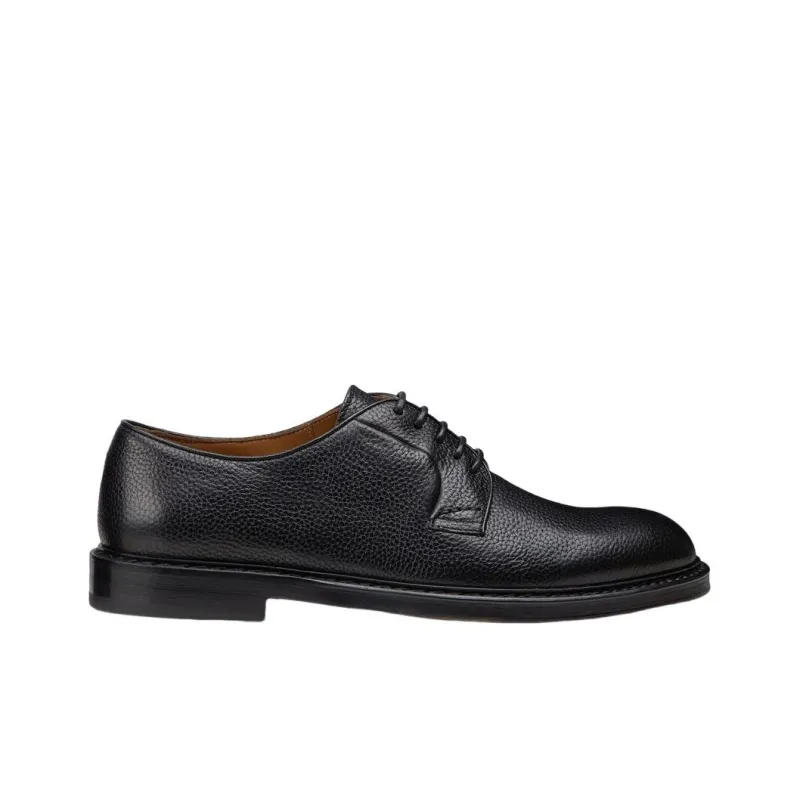 DOUCAL'S Pebbled leather Derby Shoes-1