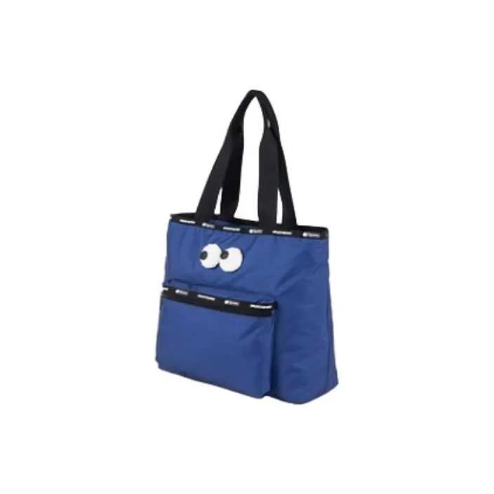 Skechers Fabric Tote Bag, Shopping Bag, Handbag, Shoulder Bag Trumpets Unisex Mazarin Blue-1