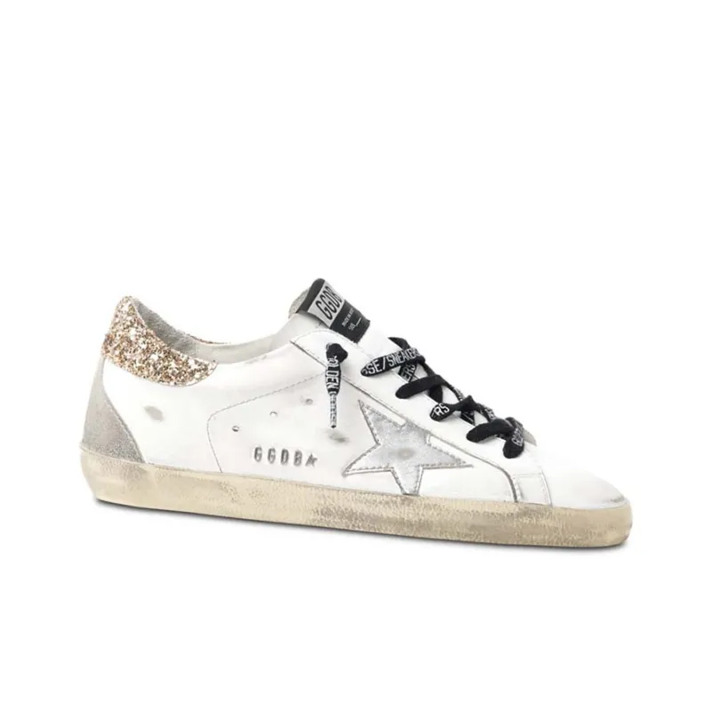 Golden Goose Super Star Low Top Stylish Skateboarding Shoes Women's White-1