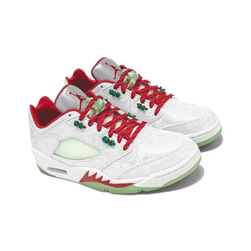 Air Jordan 5 Low X Clot 'White Silk'-1