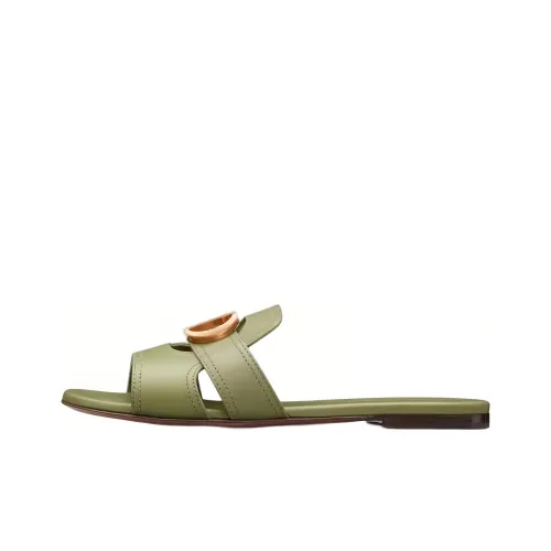 DIOR 30 Montaigne Slide Slippers Women's Green