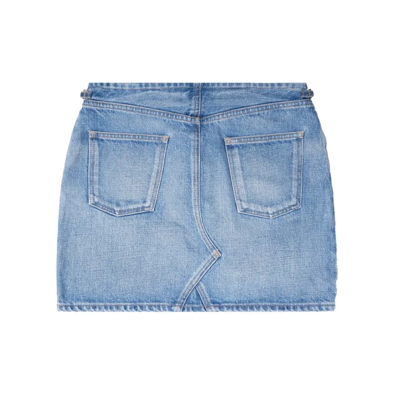 CELINE Denim Short Skirts Women's Blue-1