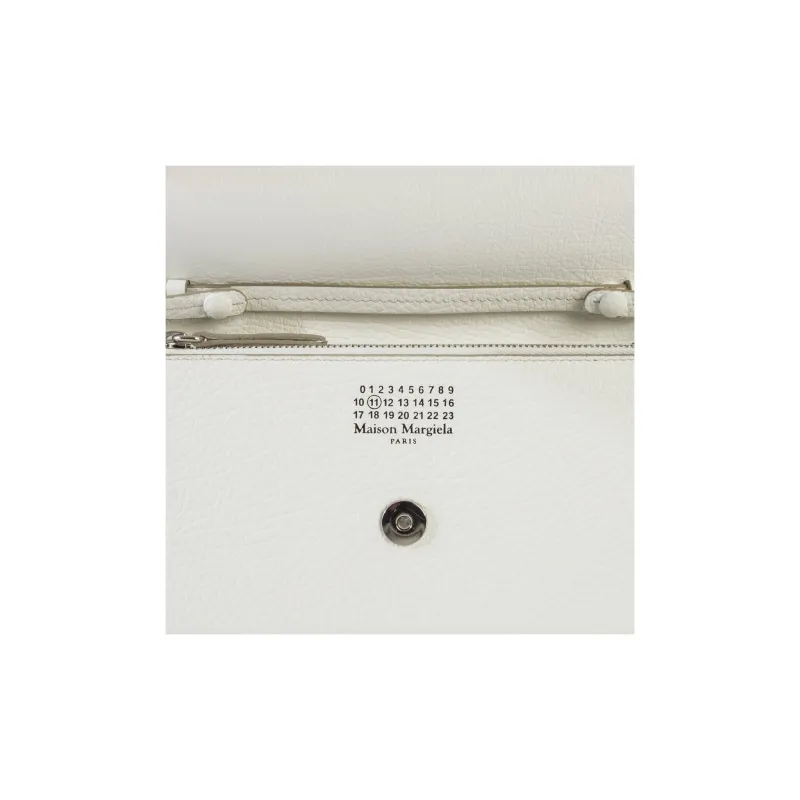 Maison Margiela Grain Calfskin Wallet Women's White-4