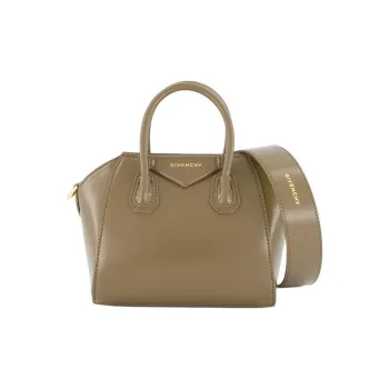 GIVENCHY Antigona Cow Leather Shoulder Bag Crossbody Bag Handbag Mini Women's Taupe