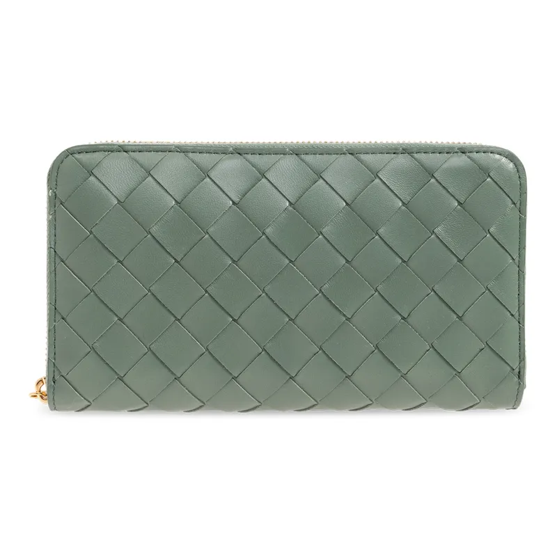 Bottega Veneta Intrecciato Zip Around Wallet-0