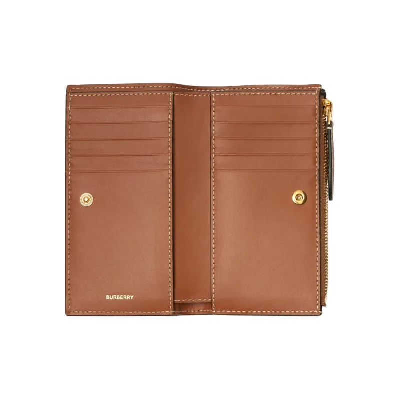 Burberry Polyurethane Wallet Medium Size Women's Archive Beige-2