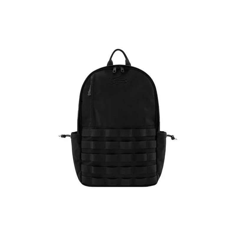 LACOSTE Polyamide Backpack Medium Size Unisex Black-0