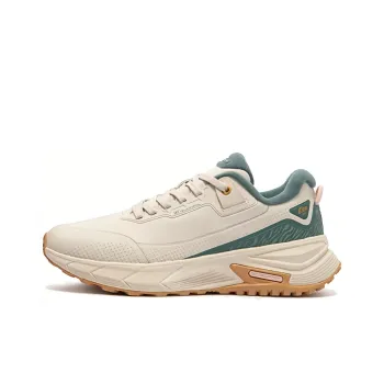 361° Rain Screen Anti Slip Wear Resistant Low Top Running Shoes Women's Beige Green