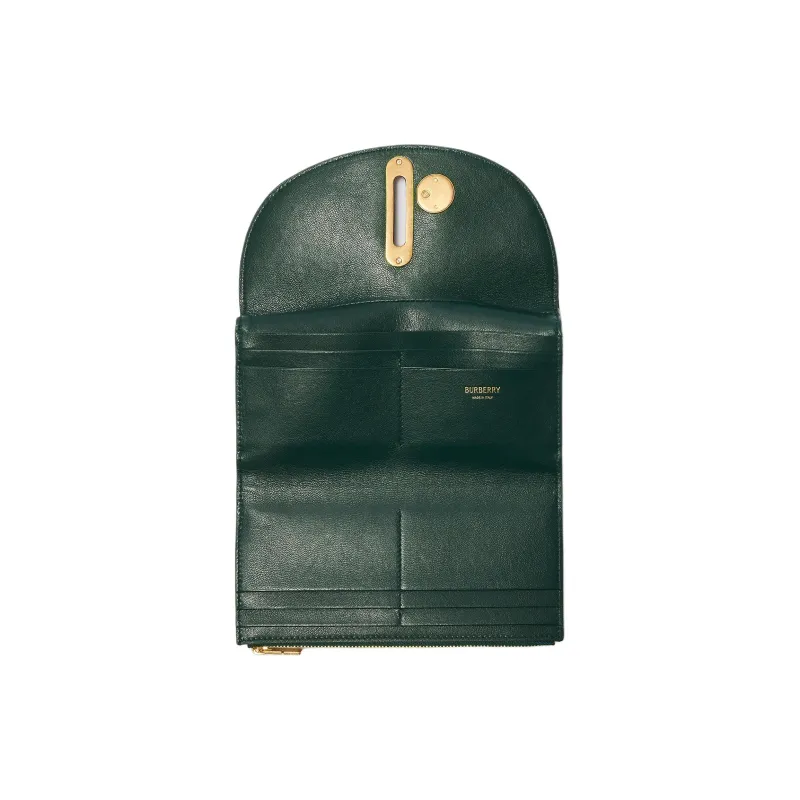 Burberry Polyester With Wool Wallet Women's Ivy Green-2