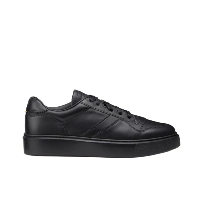 DOUCAL'S Logo debossed Leather Sneakers-1