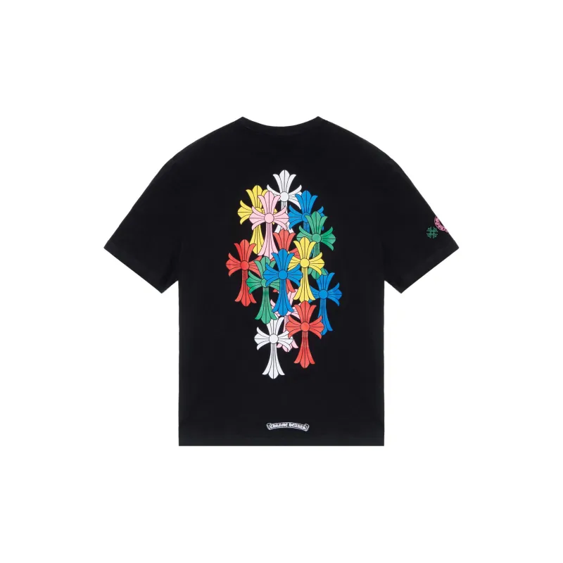 Chrome Hearts Multi Color Cross Cemetery T shirt-1