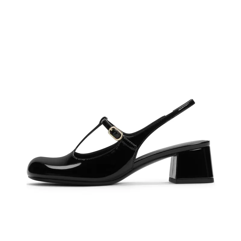 CHARLES&KEITH Small CK Mary Jane Shoes Sandal 4.6cm Women's Multicolor-0