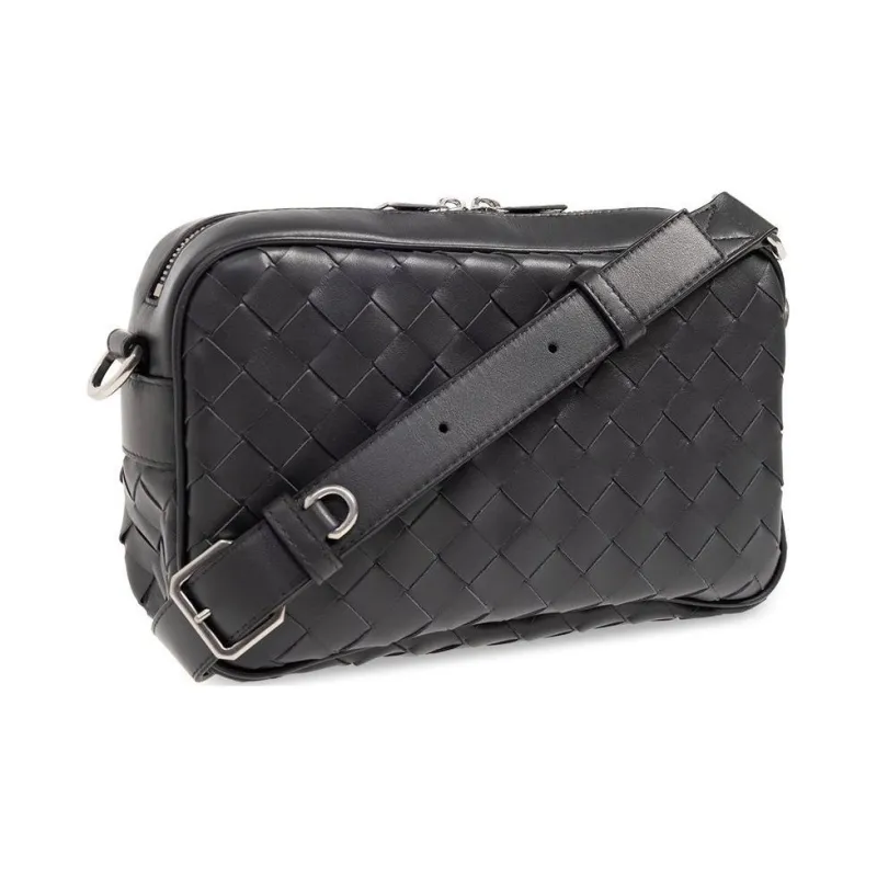 Bottega Veneta Intreccio Zip Around Messenger Bag-1