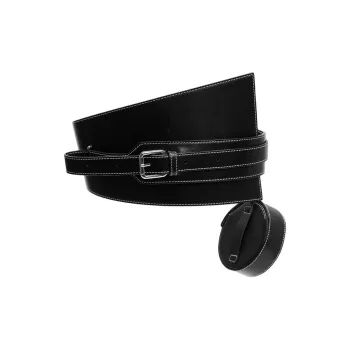 Offnen Top Grain Cow Leather Fanny Pack Regular Unisex Atomic Black/Amber