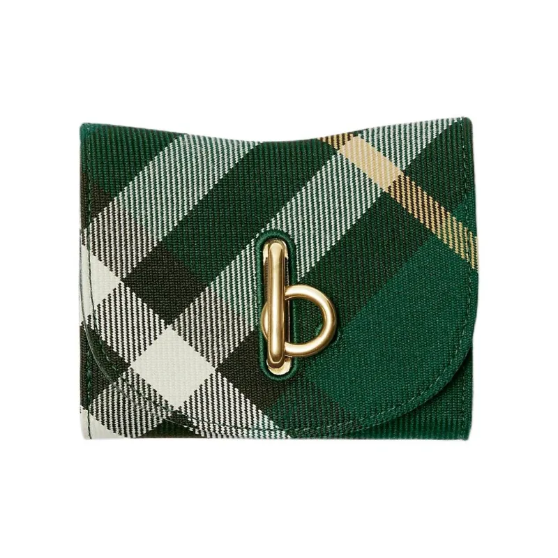 Burberry Polyester With Wool Wallet Women's Ivy Green-0