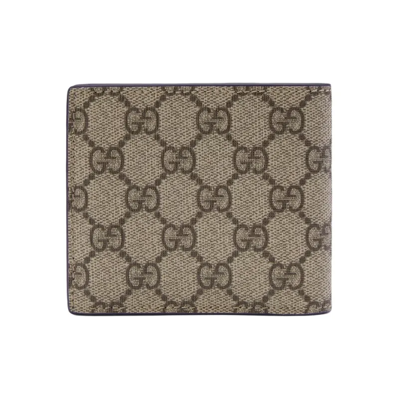 GUCCI GG Supreme Canvas Wallet Men's Beige & Ebony-2