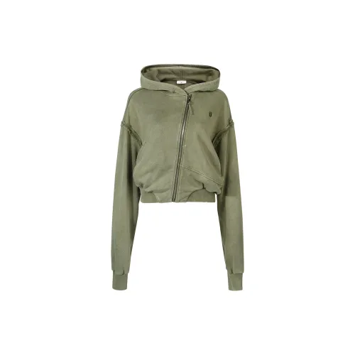 Guuka Hero Sweatshirts Women's Army Green