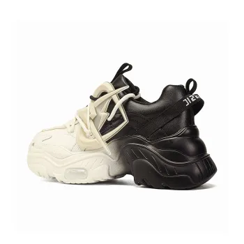 MVA Low Top Chunky Sneakers Unisex Black White