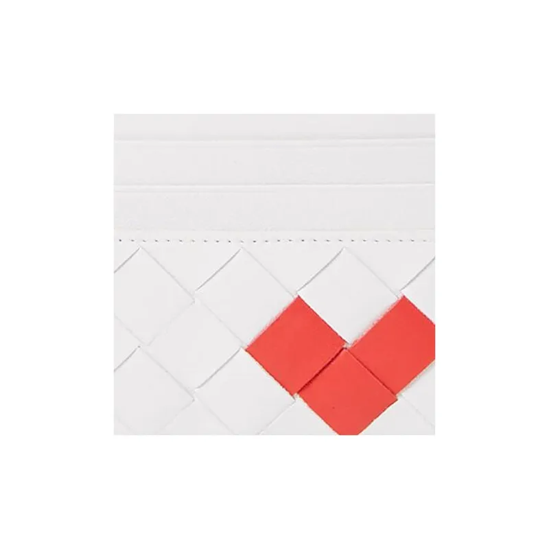 Bottega Veneta Leather Card Holder Women's White-4