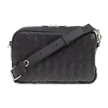 Bottega Veneta Intreccio Zip Around Messenger Bag