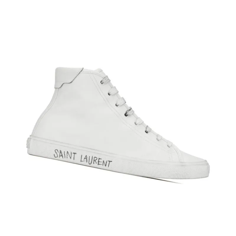 SAINT LAURENT Malibu Mid Optic White-1
