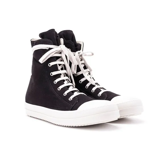 Rick Owens DRKSHDW High Top Stylish Skateboarding Shoes Men's Black-2