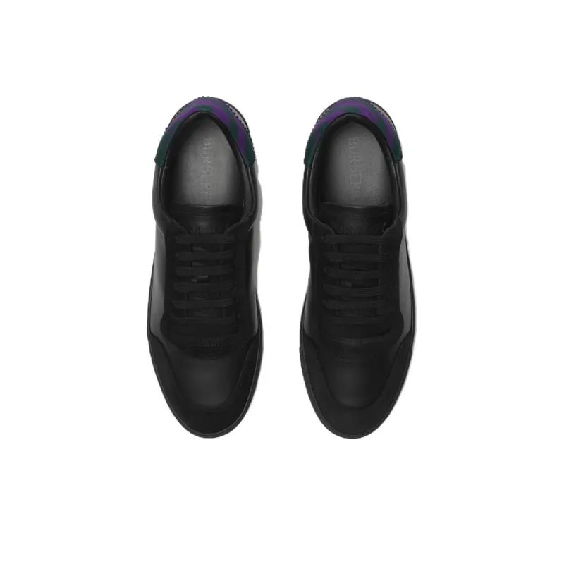 Burberry Round-toe Leather Sneakers-3