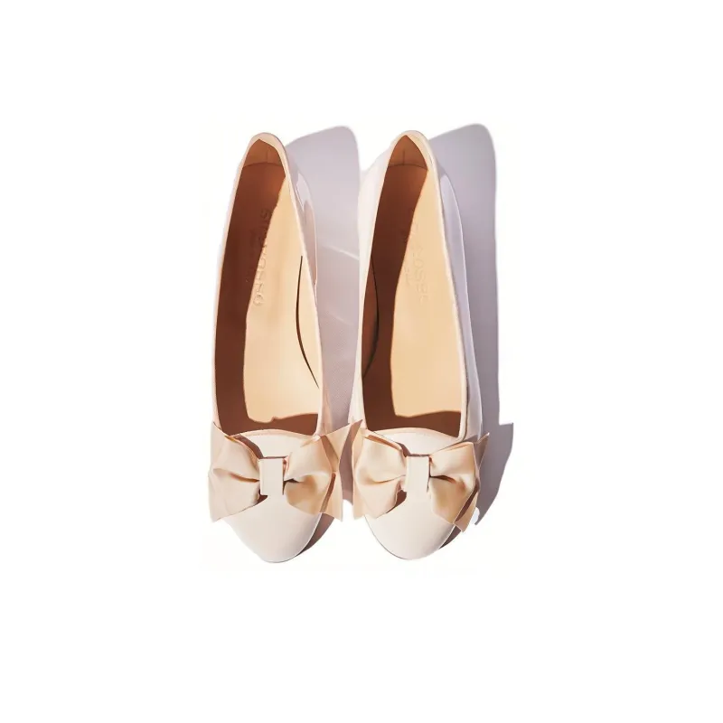 SCAROSSO Cloe Bow Detailed Ballerina Shoes Women's-3