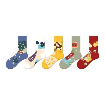 Youle Box Mid-Calf Socks Unisex 5 Pack