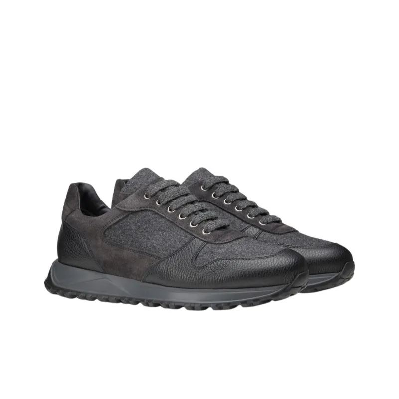 DOUCAL'S Low Top Casual Shoes Men's Black-2