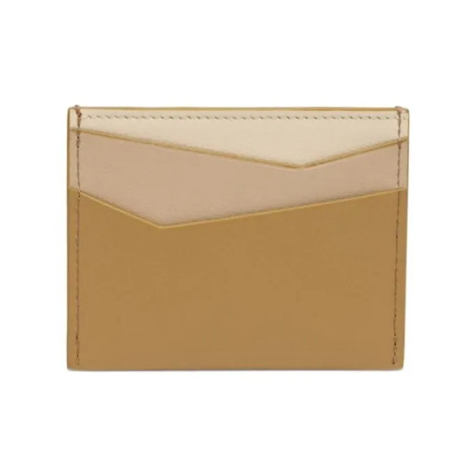 LOEWE Puzzle Cow Leather Card Holder Women's Multicolor-1