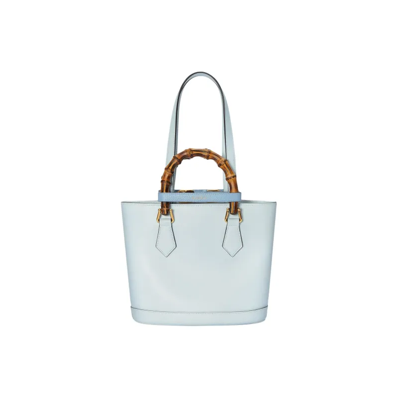 GUCCI Diana Leather Tote Bag Shopping Bag Shoulder Bag Handbag Small Size Women's Light Blue-4