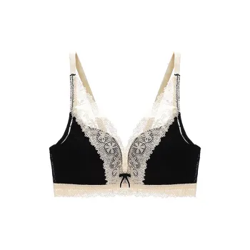 Flowers In Water Bra Women's Black