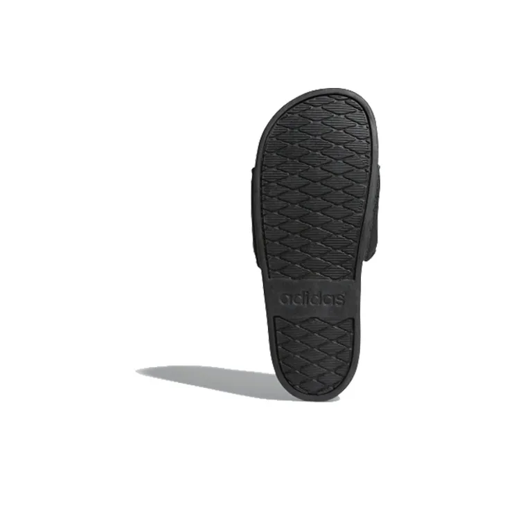 Adidas Neo Adilette Comfort Gold Slippers 'Black Gold' Women's-4