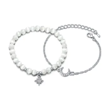 Jingleo Colored Glaze Jade Bracelets Women's