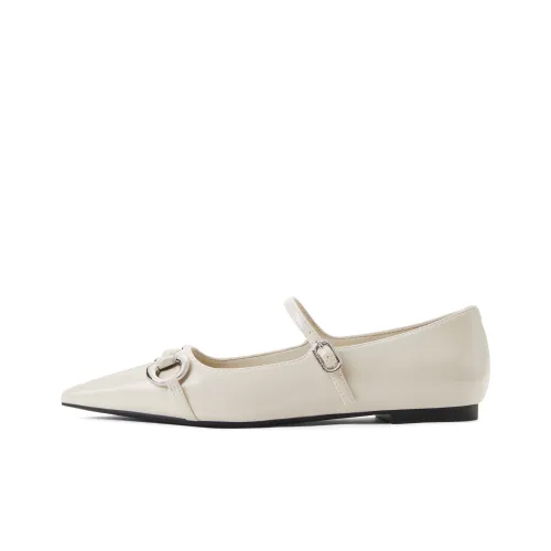 CHARLES&KEITH Small Ck Flat Mary Jane Shoes 1cm Women's Multicolor