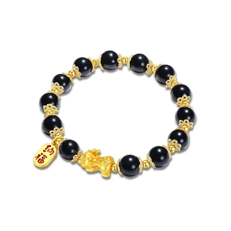 Jingleo Colored Glaze Jade Bracelets Unisex-1