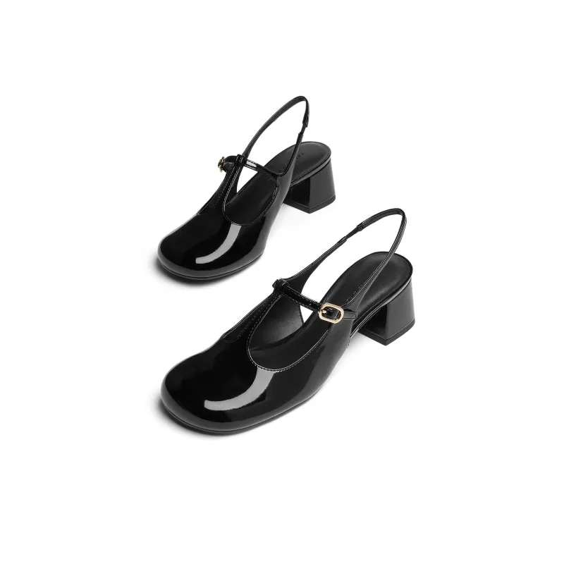 CHARLES&KEITH Small CK Mary Jane Shoes Sandal 4.6cm Women's Multicolor-2