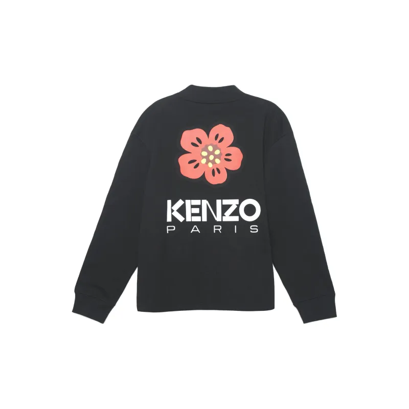 KENZO Logo-Printed Button-Up Cardigan-1