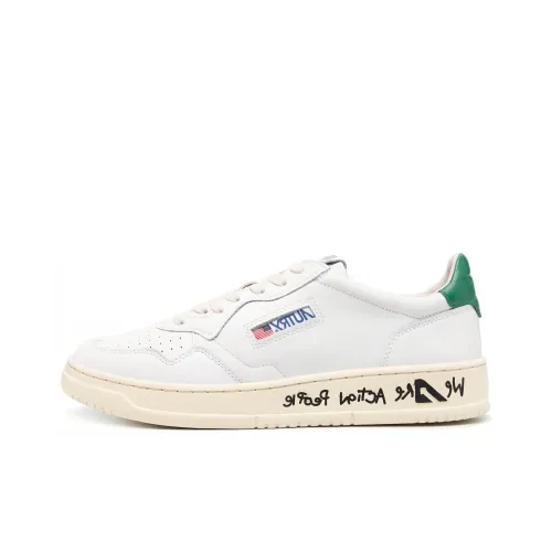 AUTRY Skateboard Shoes Men Low-Top White/Green