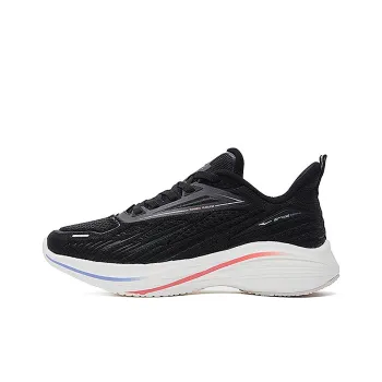 Erke Cushioning Anti Slip Wear Resistant Breathable Supportive Lightweight Low Top Casual Running Shoes Women's Black