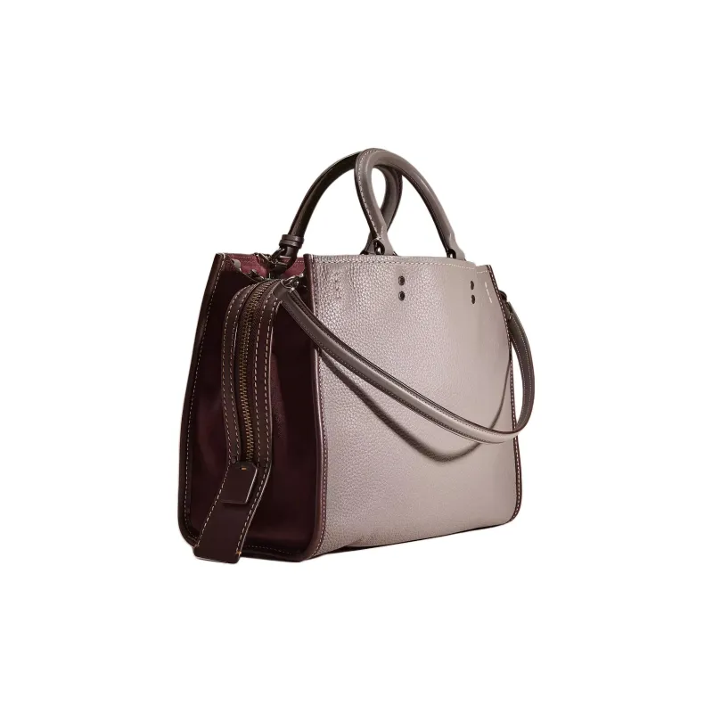 COACH Grace Premium Calfskin Shoulder Bag Crossbody Bag Handbag Small Size Women's Light Gold/Black-1